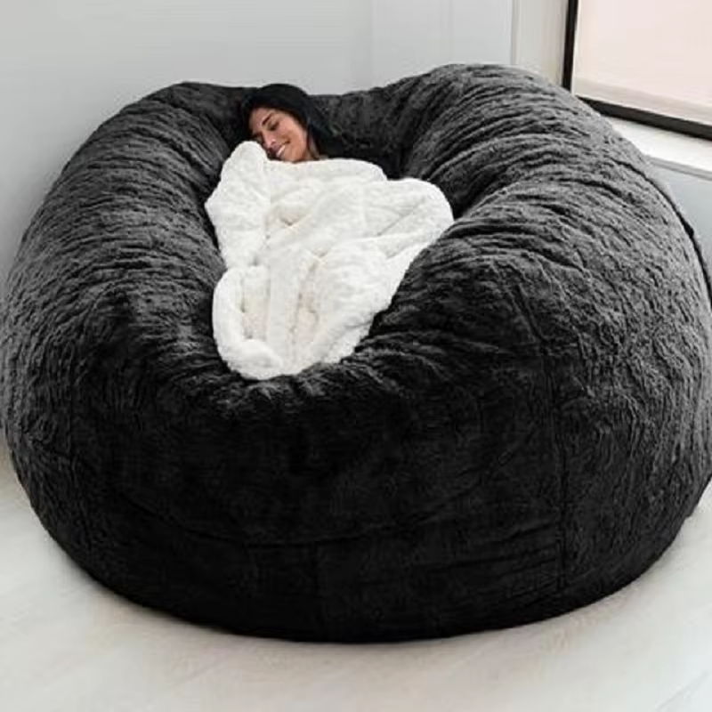 Soft Warm 180*90Cm Fur Giant Removable Washable Bean Bag Bed Cover