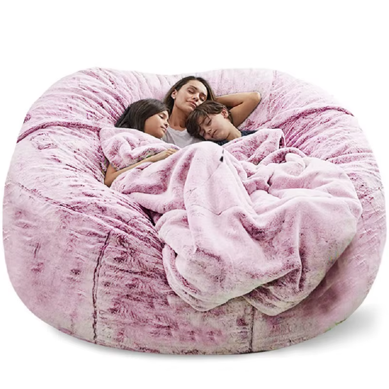 Soft Warm 180*90Cm Fur Giant Removable Washable Bean Bag Bed Cover