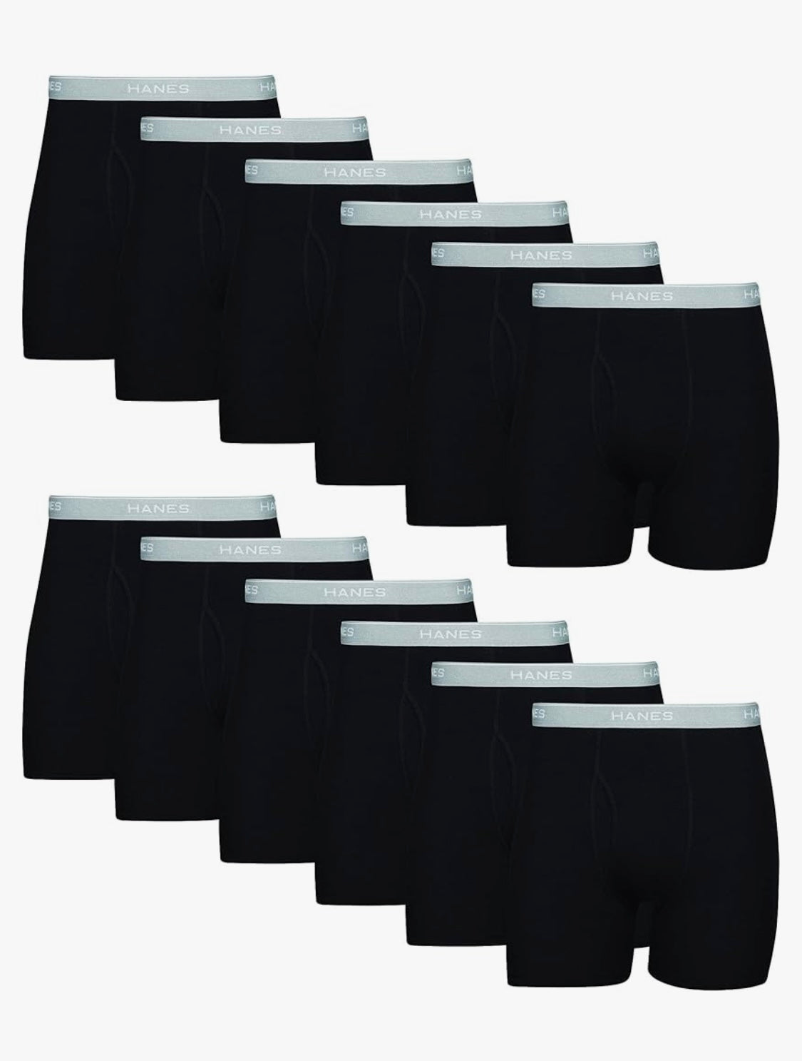 Hanes mens Underwear Boxer Briefs Pack, Cool & Breathable Cotton Moisture-wicking Underwear for Men, No Ride Up