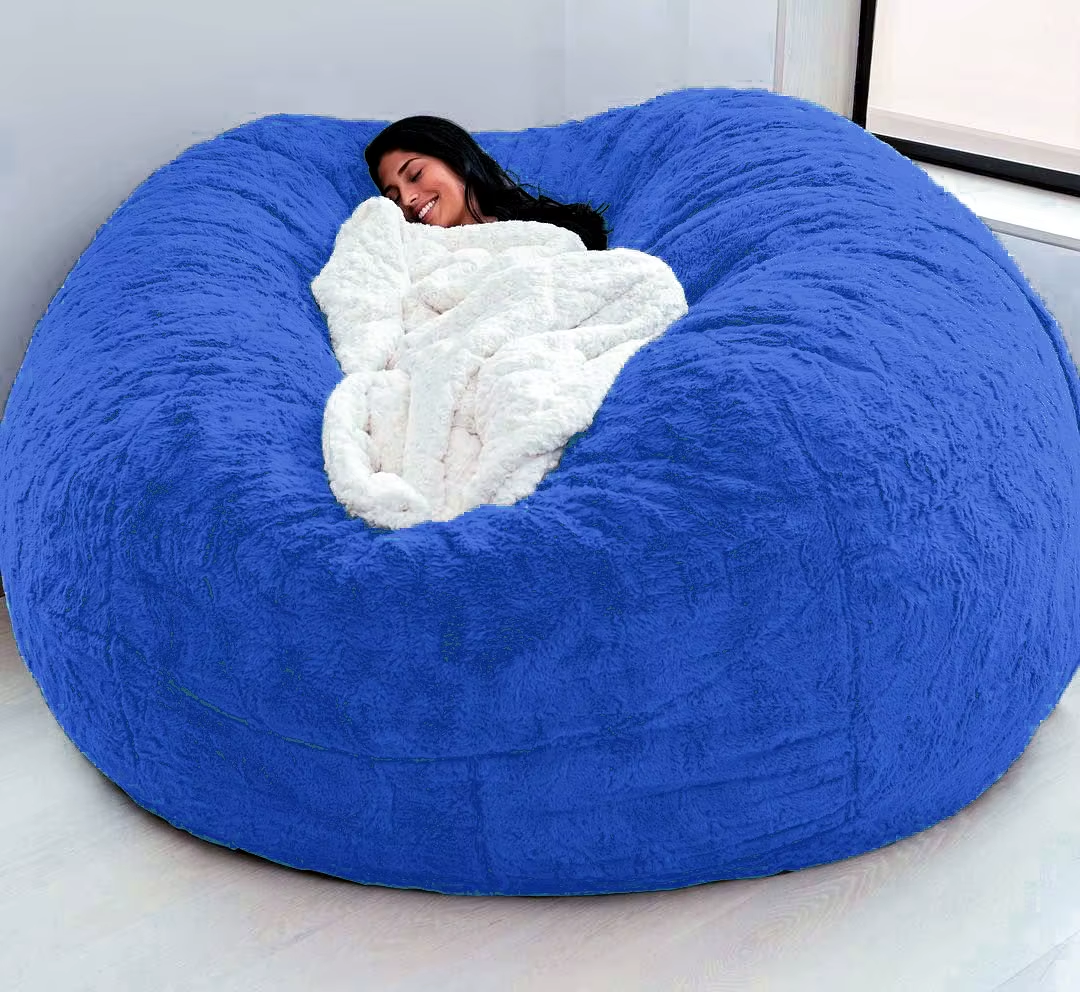 Soft Warm 180*90Cm Fur Giant Removable Washable Bean Bag Bed Cover