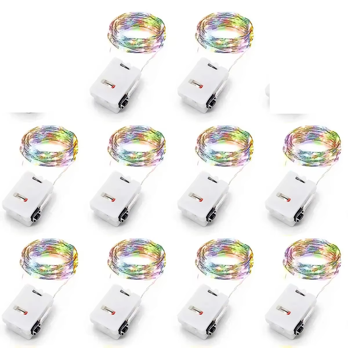 Outside 10 Pack Waterproof Mini Fairy Lights Copper with 3 Speed Modes for Christmas Decorations and Outdoor Use Battery Powered