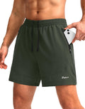 Men'S Workout Running Shorts 7"/5"/9" Lightweight Gym Athletic Shorts for Men with Zipper Pockets